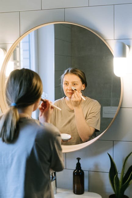 Natural routine for acne-prone skin teenagers